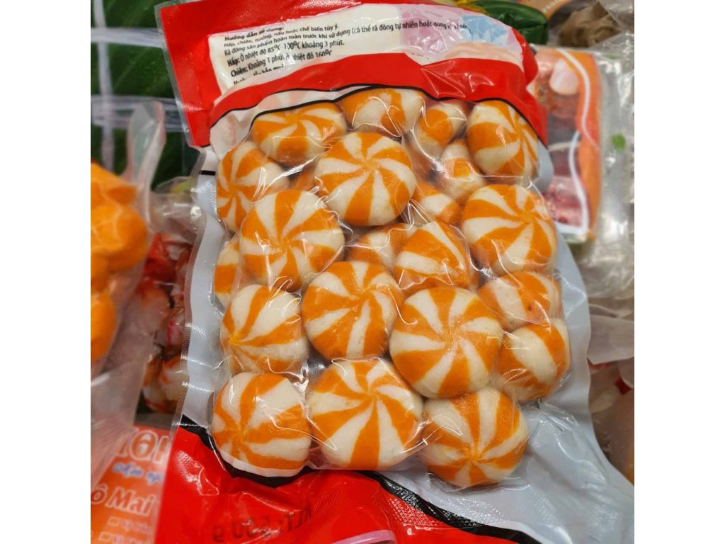 Banh bao trứng cá hồi - gói 500gr