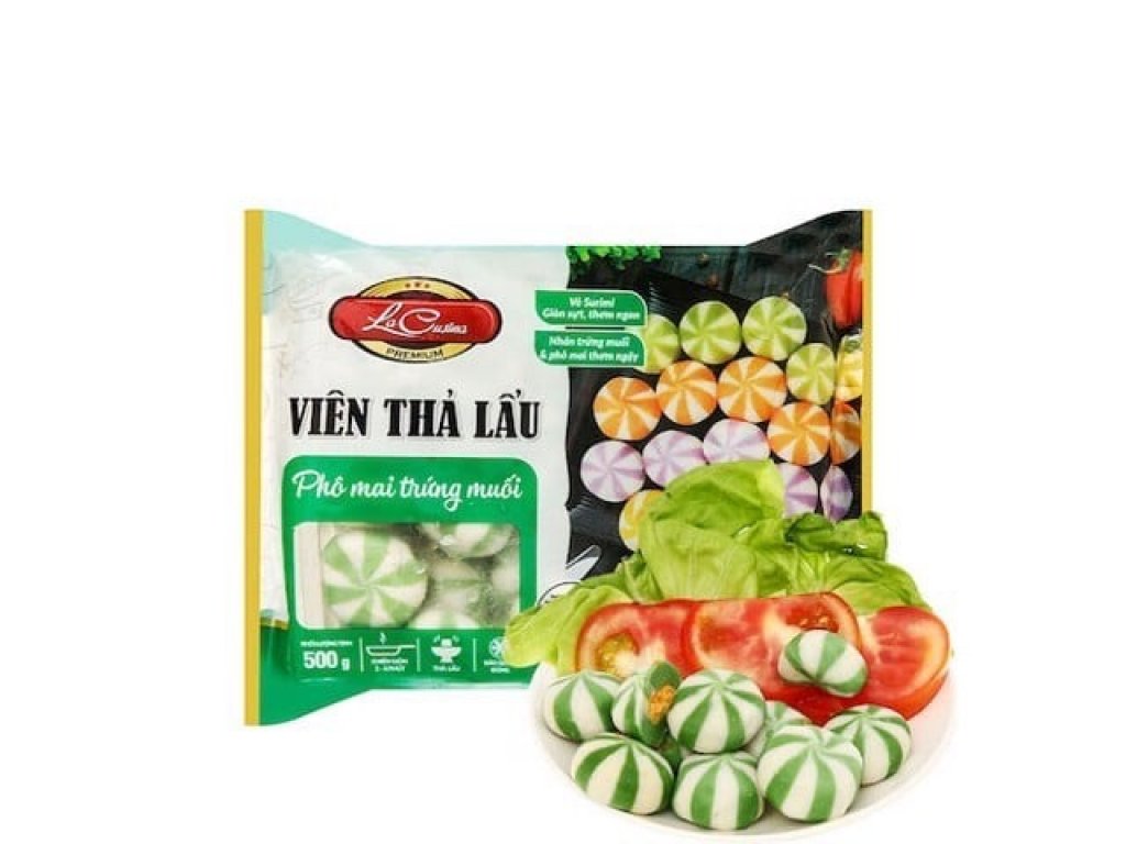 Bánh bao phô mai trứng muối - gói 500gr