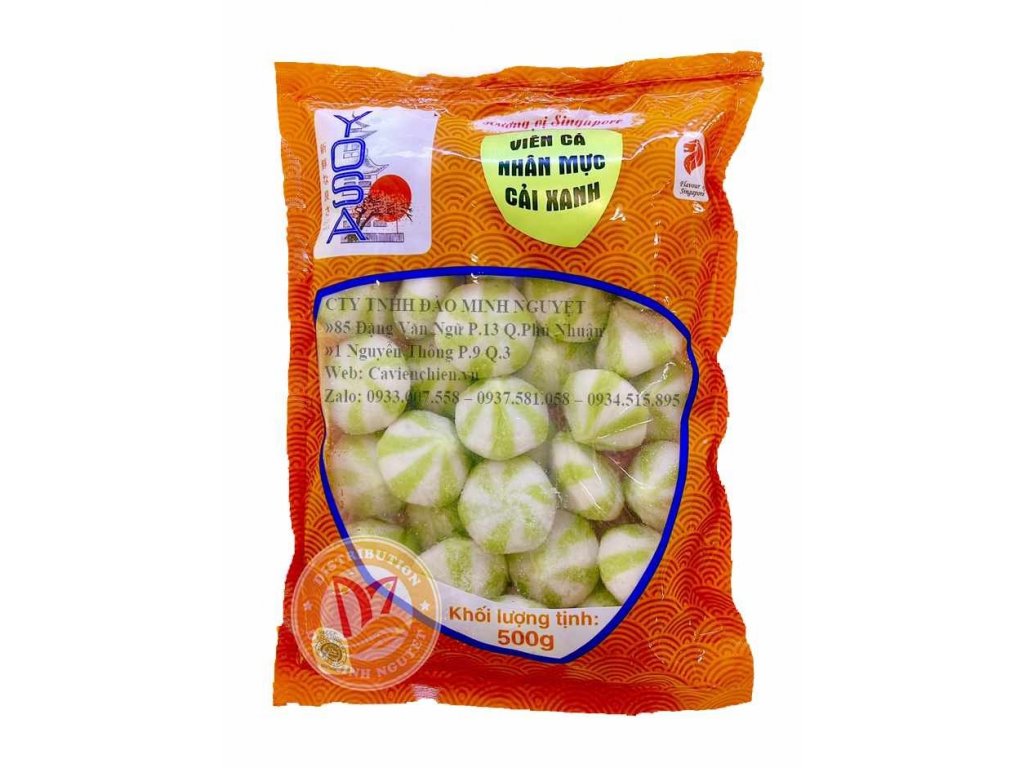 Bánh bao nhân mực cải xanh - Gói 500gr