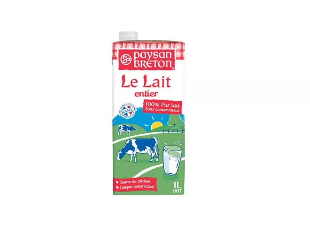 Sữa tươi Pháp PB nguyên kem 1L PB FRENCH MILK FULL CREAM 1L Thực Phẩm Sạch HD
