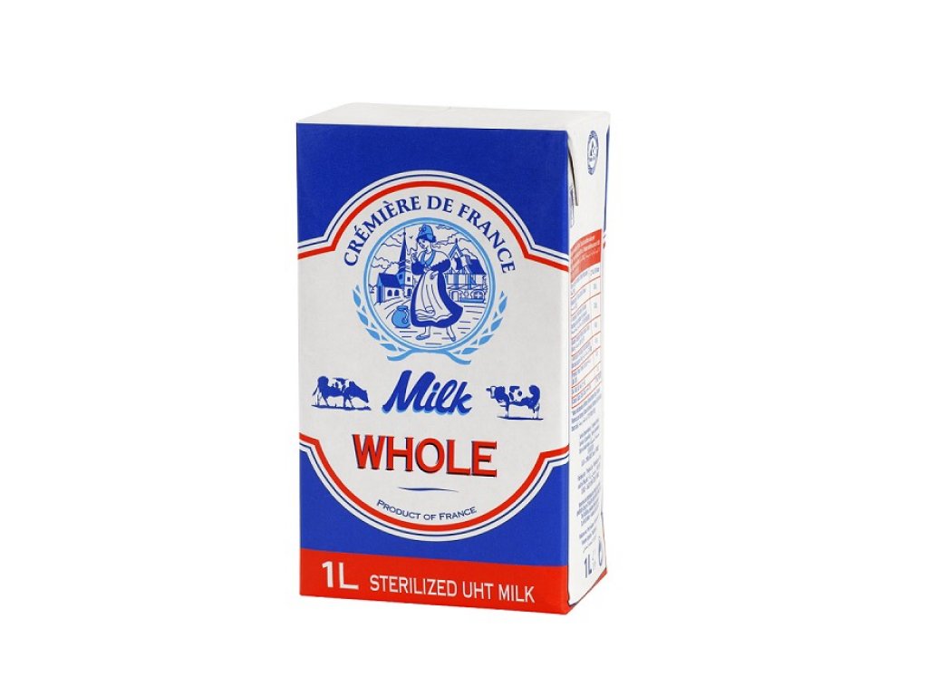 Sữa tươi nguyên kem Cremiere De France 1 - CREMIERE DE FRANCE UHT WHOLE MILK 1L