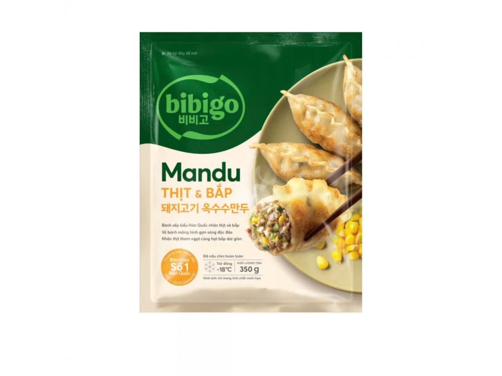 Bánh Mandu Thịt và Bắp CJ Bibigo