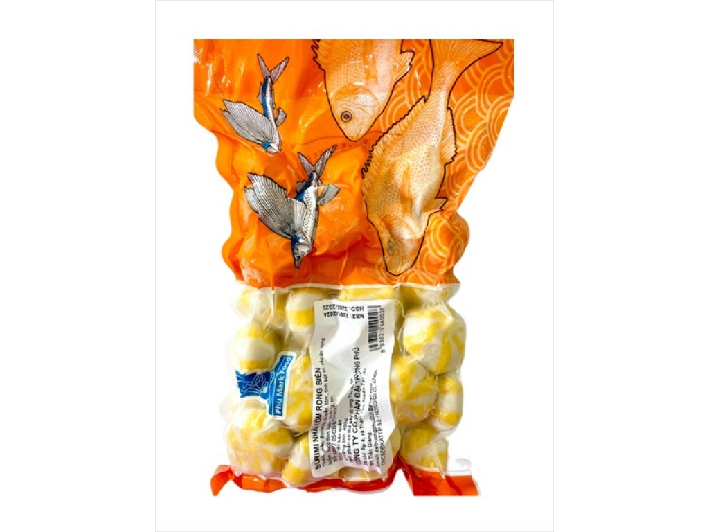 Bánh bao nhân tôm rong biển - Vàng