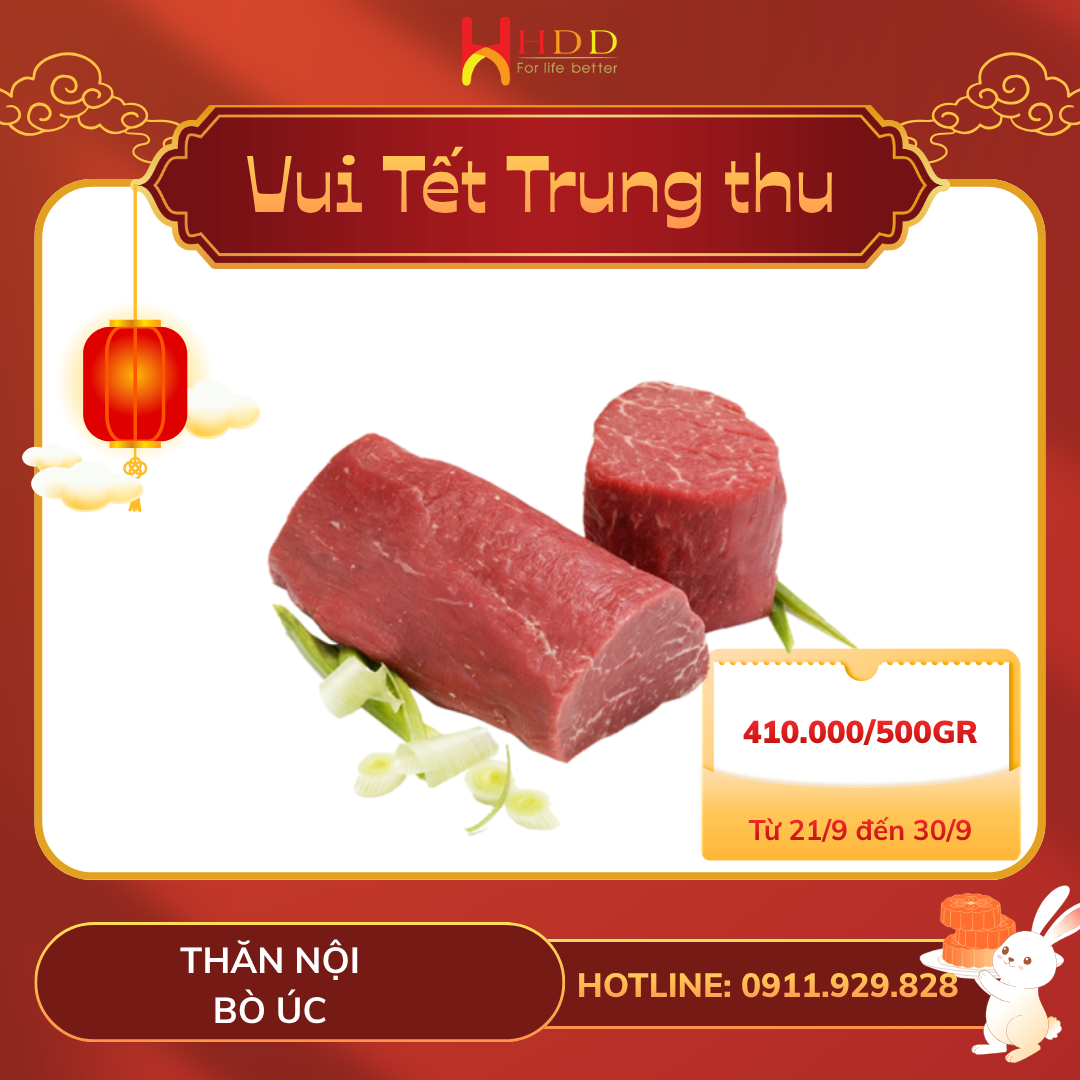 Thăn nội bò Úc ưu đãi 410.000 đồng mỗi 500 gram