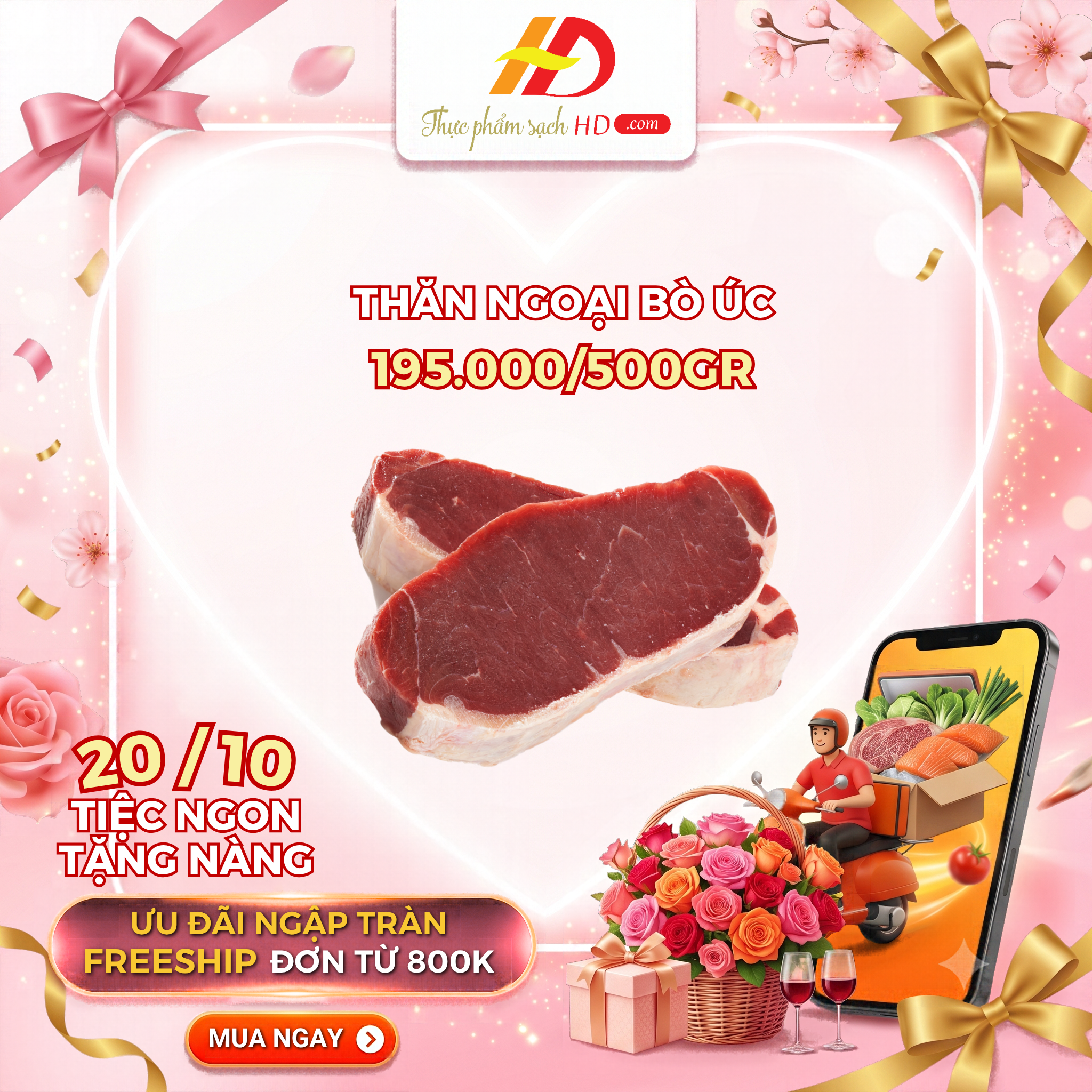 Thăn ngoại bò Úc