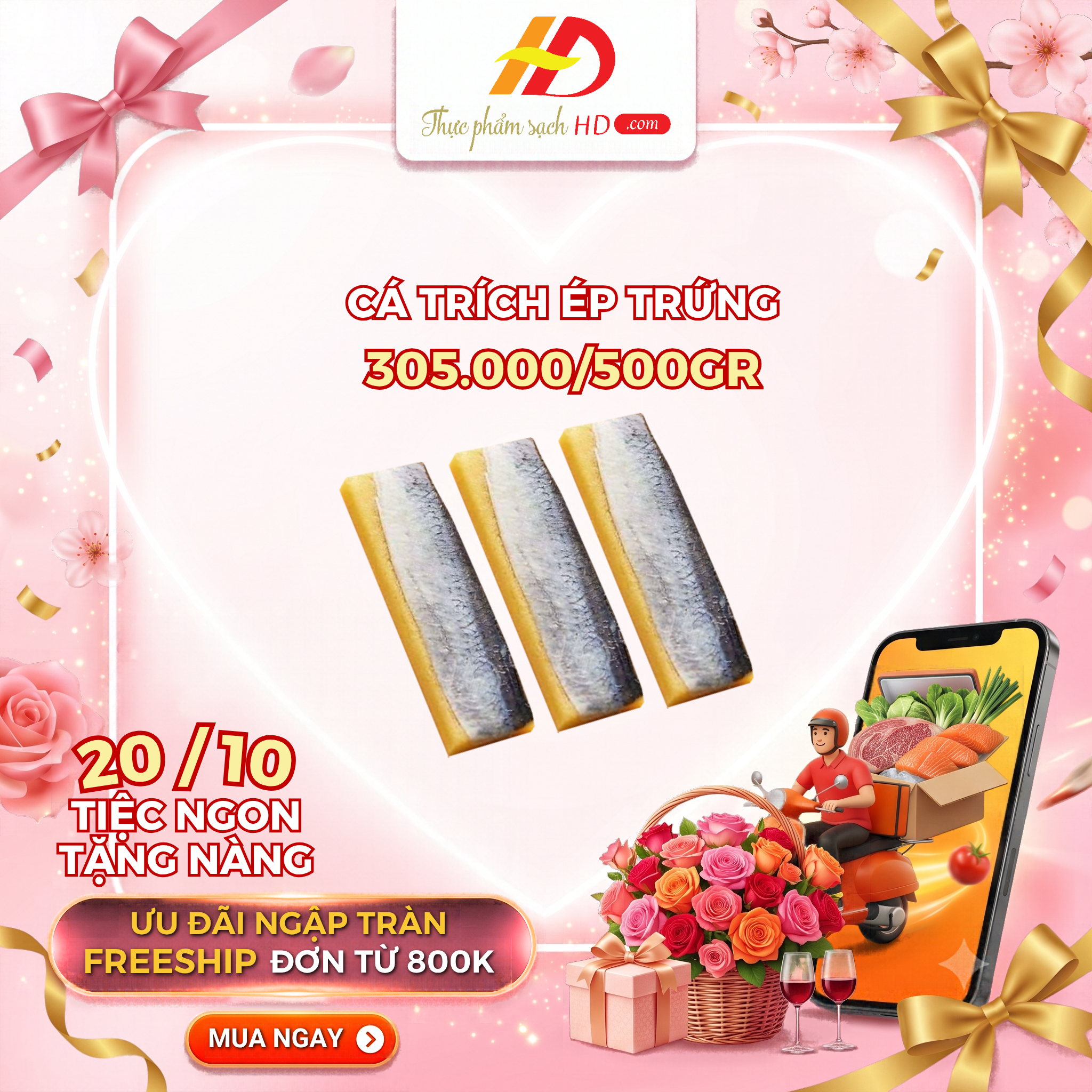 Cá trích ép trứng